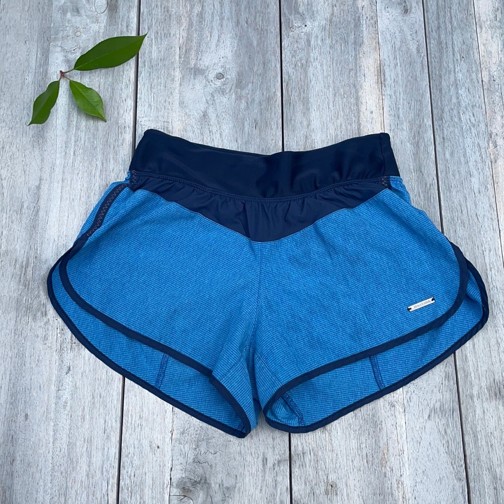 Track and Field shorts, size S. Blue